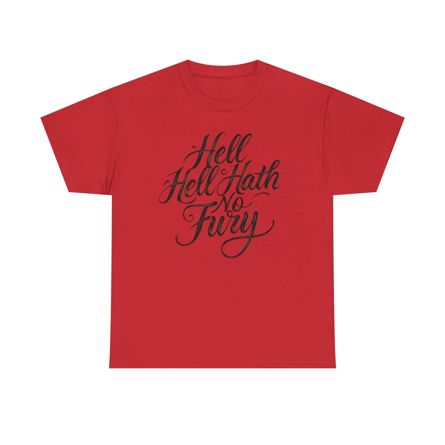 Statement Tee: Hell Hath No Fury, Unisex Cotton Shirt, Casual Wear, Gift for Her, Literary Quote Tee, Everyday Comfort