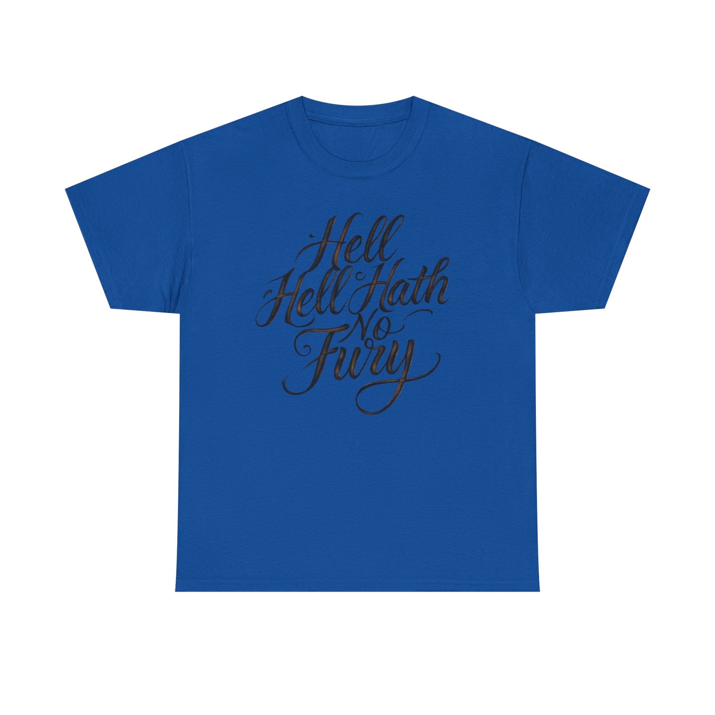 Statement Tee: Hell Hath No Fury, Unisex Cotton Shirt, Casual Wear, Gift for Her, Literary Quote Tee, Everyday Comfort