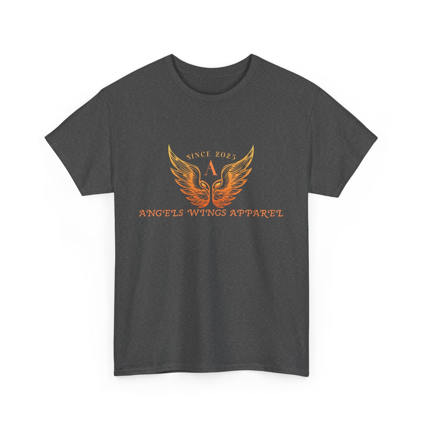 Angels Wings Heavy Cotton Tee - Unisex T-Shirt, Casual Wear, Gift for Angels Lovers, Spiritual Apparel, Summer Fashion