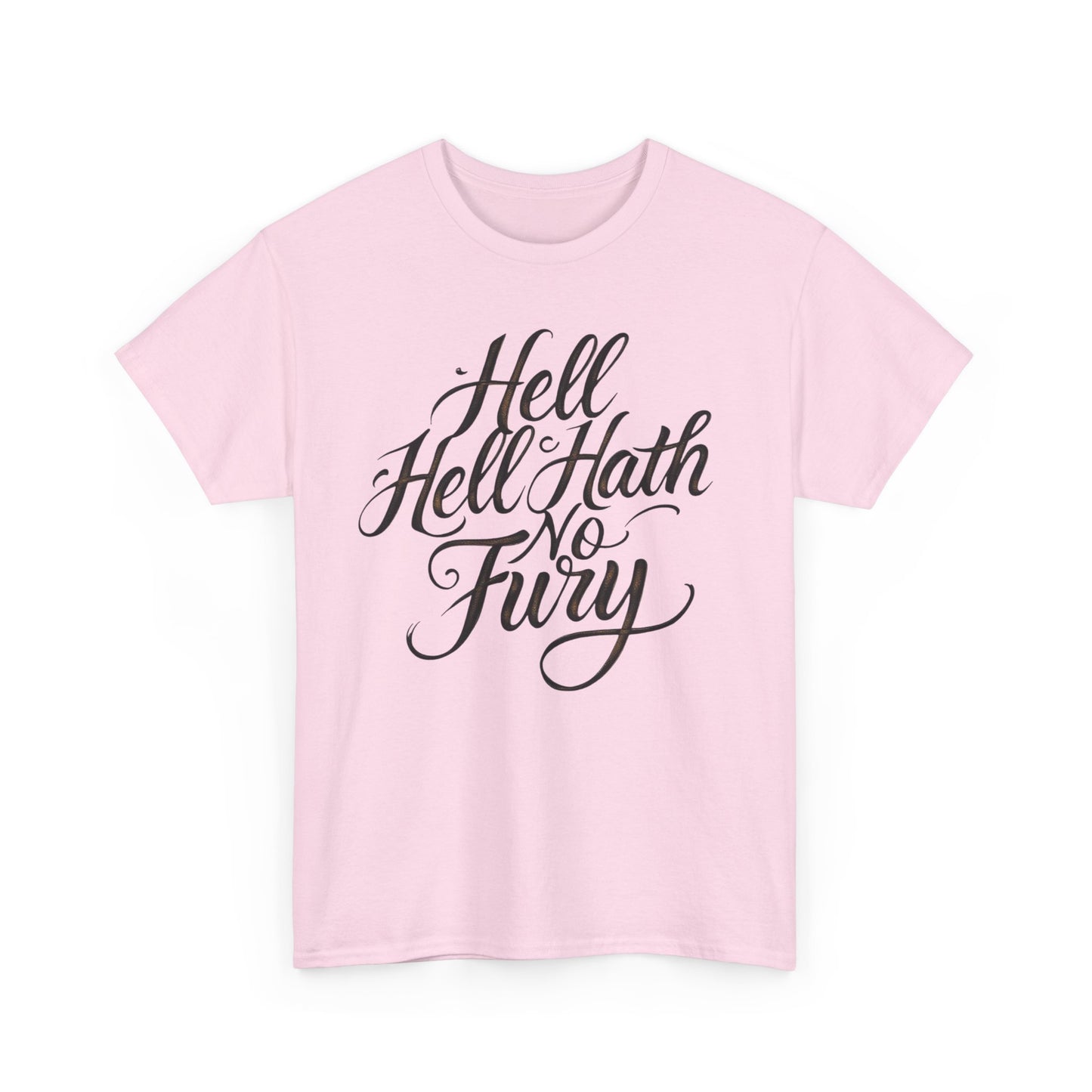 Statement Tee: Hell Hath No Fury, Unisex Cotton Shirt, Casual Wear, Gift for Her, Literary Quote Tee, Everyday Comfort