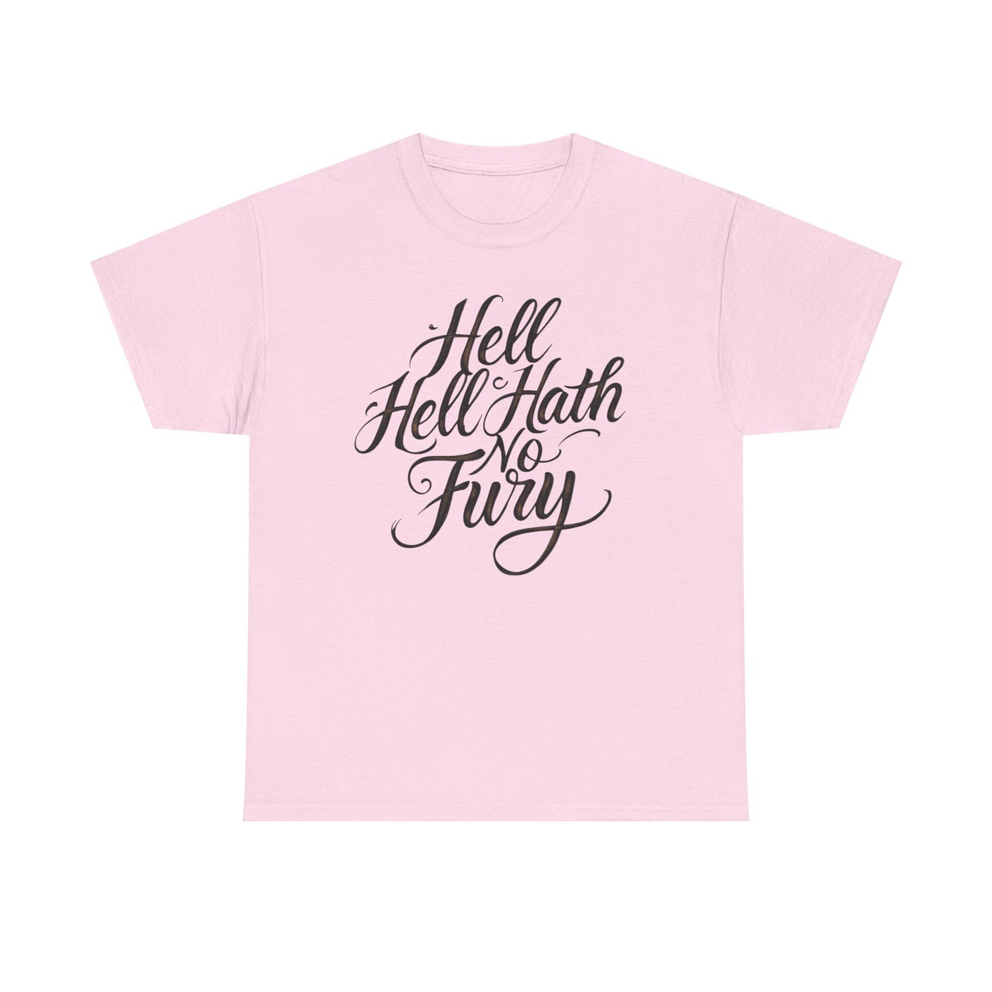 Statement Tee: Hell Hath No Fury, Unisex Cotton Shirt, Casual Wear, Gift for Her, Literary Quote Tee, Everyday Comfort