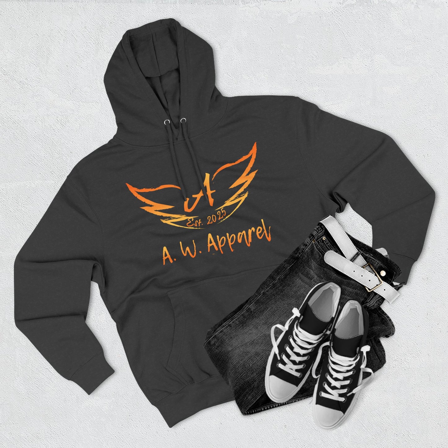 Winged Elegance: A.W. Apparel Hoodie