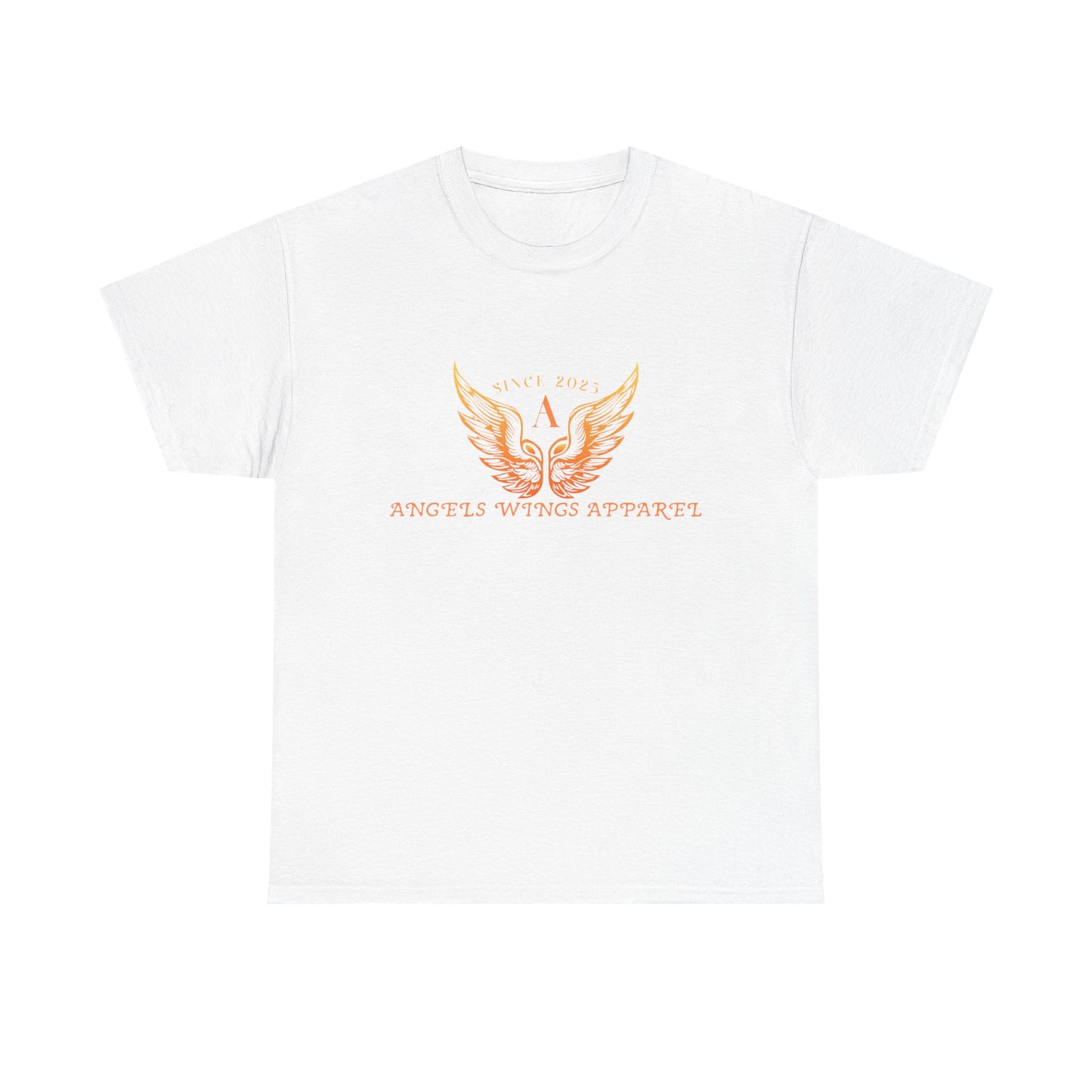 Angels Wings Heavy Cotton Tee - Unisex T-Shirt, Casual Wear, Gift for Angels Lovers, Spiritual Apparel, Summer Fashion