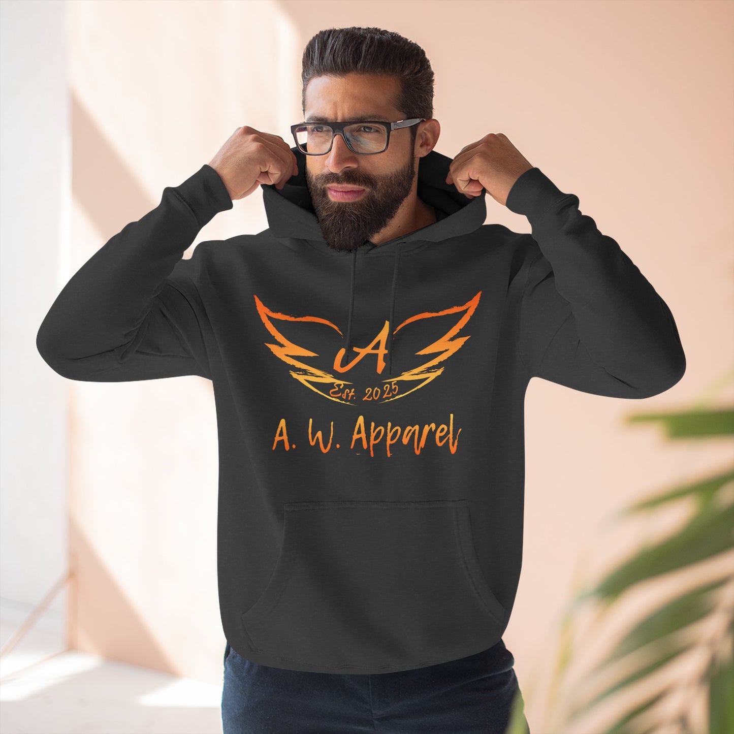 Winged Elegance: A.W. Apparel Hoodie