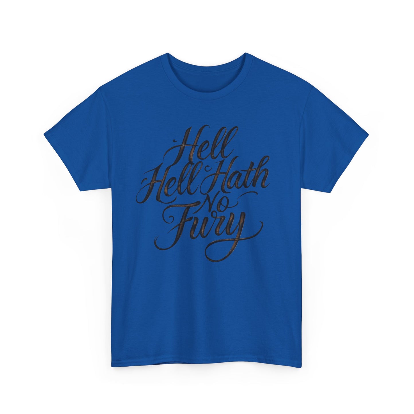 Statement Tee: Hell Hath No Fury, Unisex Cotton Shirt, Casual Wear, Gift for Her, Literary Quote Tee, Everyday Comfort
