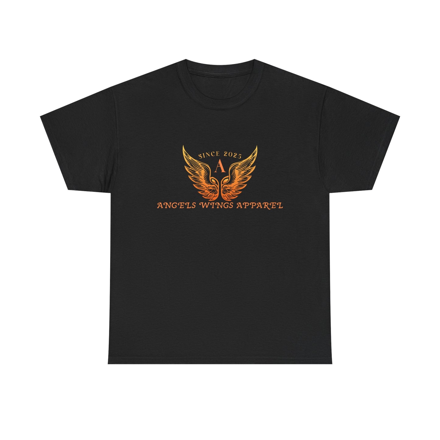 Angels Wings Heavy Cotton Tee - Unisex T-Shirt, Casual Wear, Gift for Angels Lovers, Spiritual Apparel, Summer Fashion