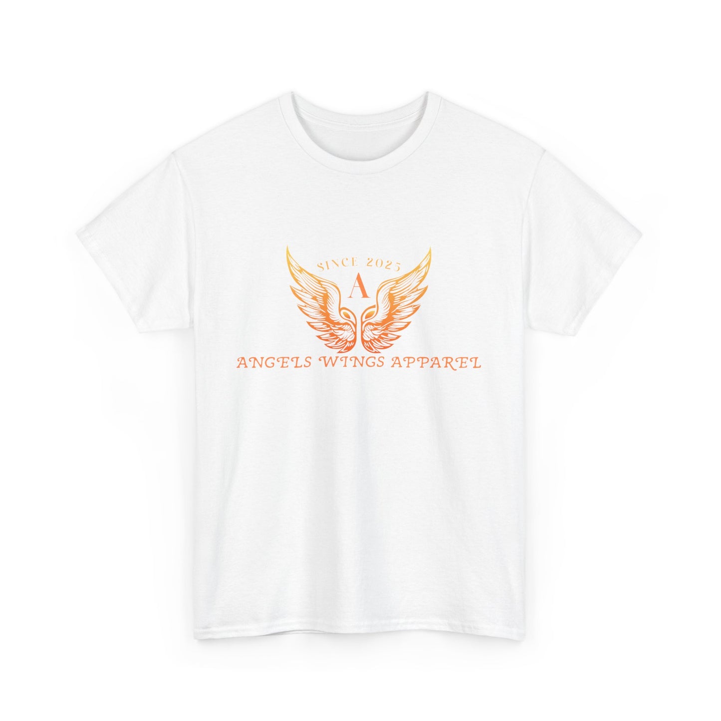 Angels Wings Heavy Cotton Tee - Unisex T-Shirt, Casual Wear, Gift for Angels Lovers, Spiritual Apparel, Summer Fashion