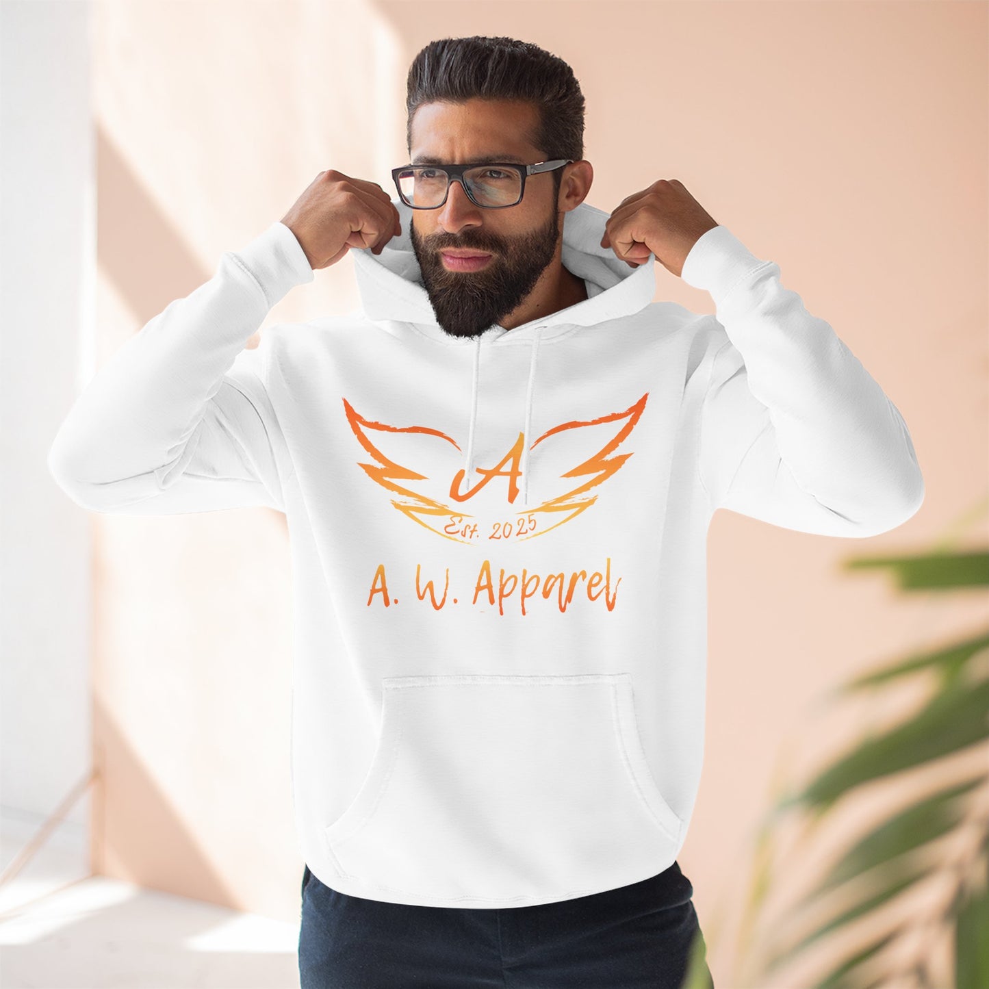 Winged Elegance: A.W. Apparel Hoodie