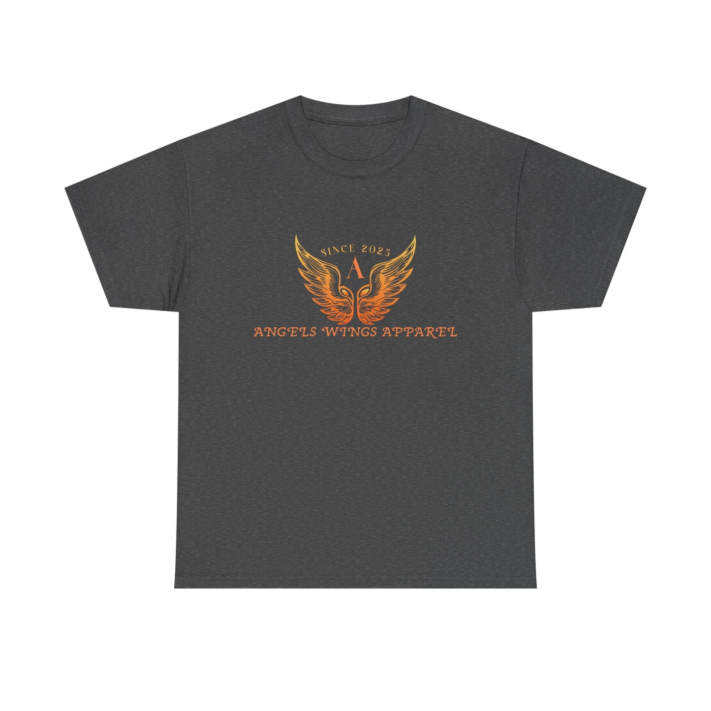 Angels Wings Heavy Cotton Tee - Unisex T-Shirt, Casual Wear, Gift for Angels Lovers, Spiritual Apparel, Summer Fashion
