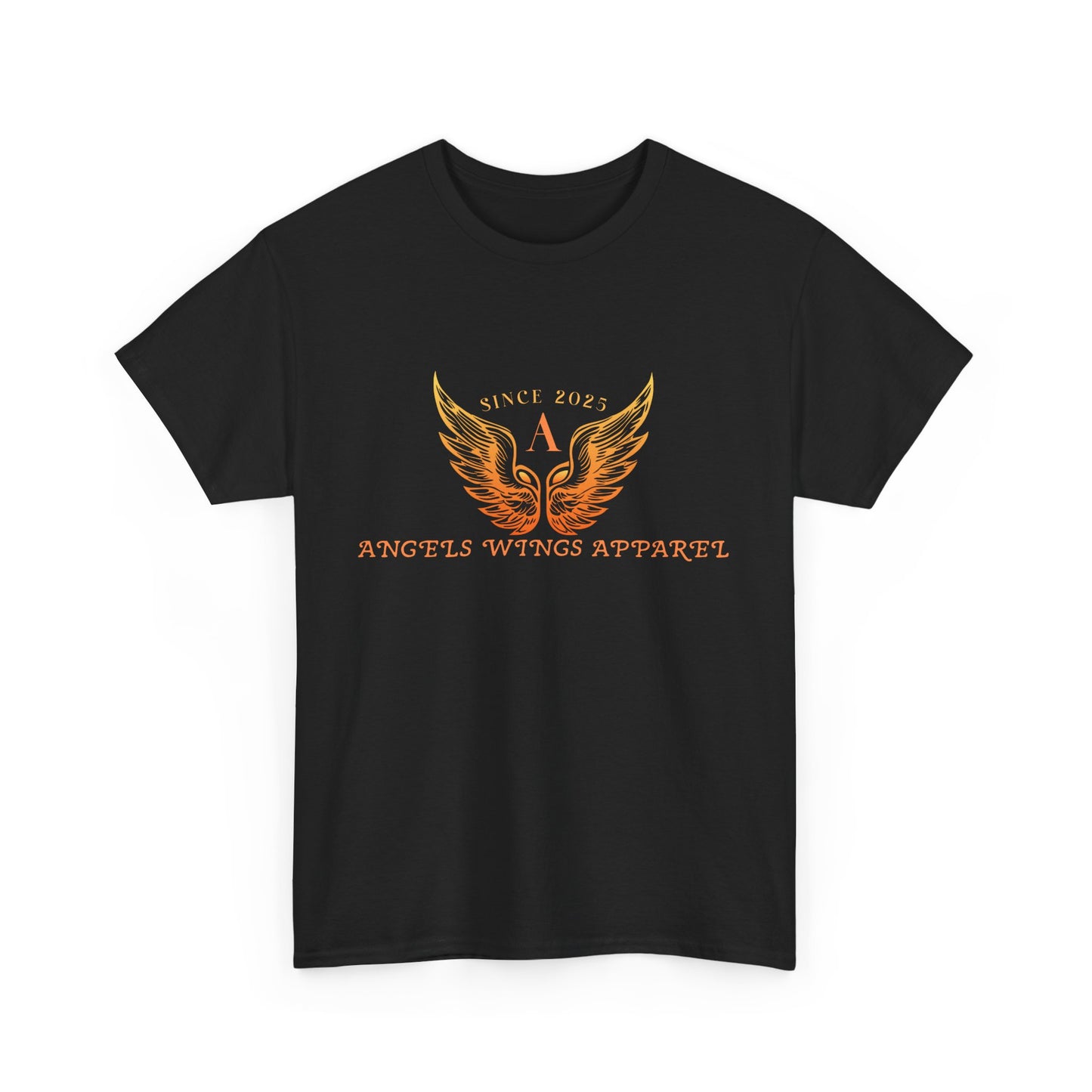 Angels Wings Heavy Cotton Tee - Unisex T-Shirt, Casual Wear, Gift for Angels Lovers, Spiritual Apparel, Summer Fashion