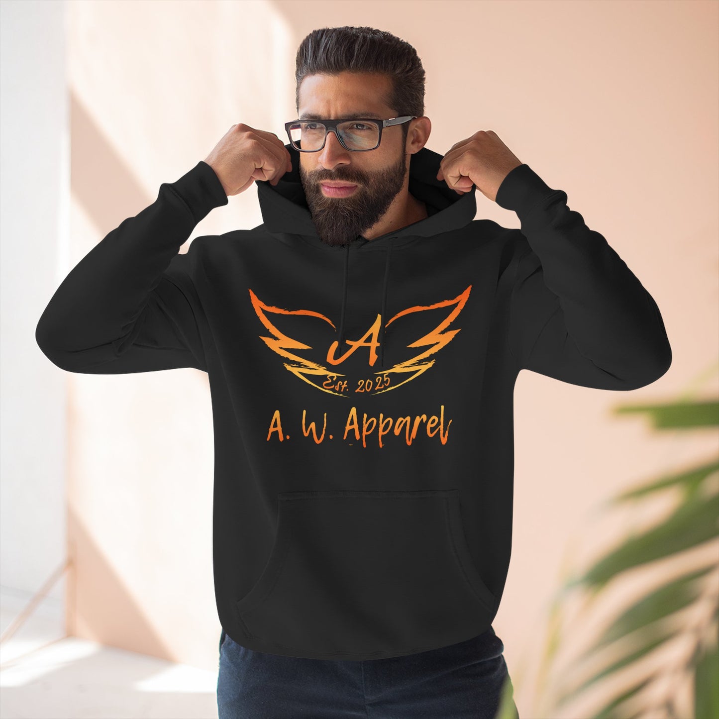 Winged Elegance: A.W. Apparel Hoodie